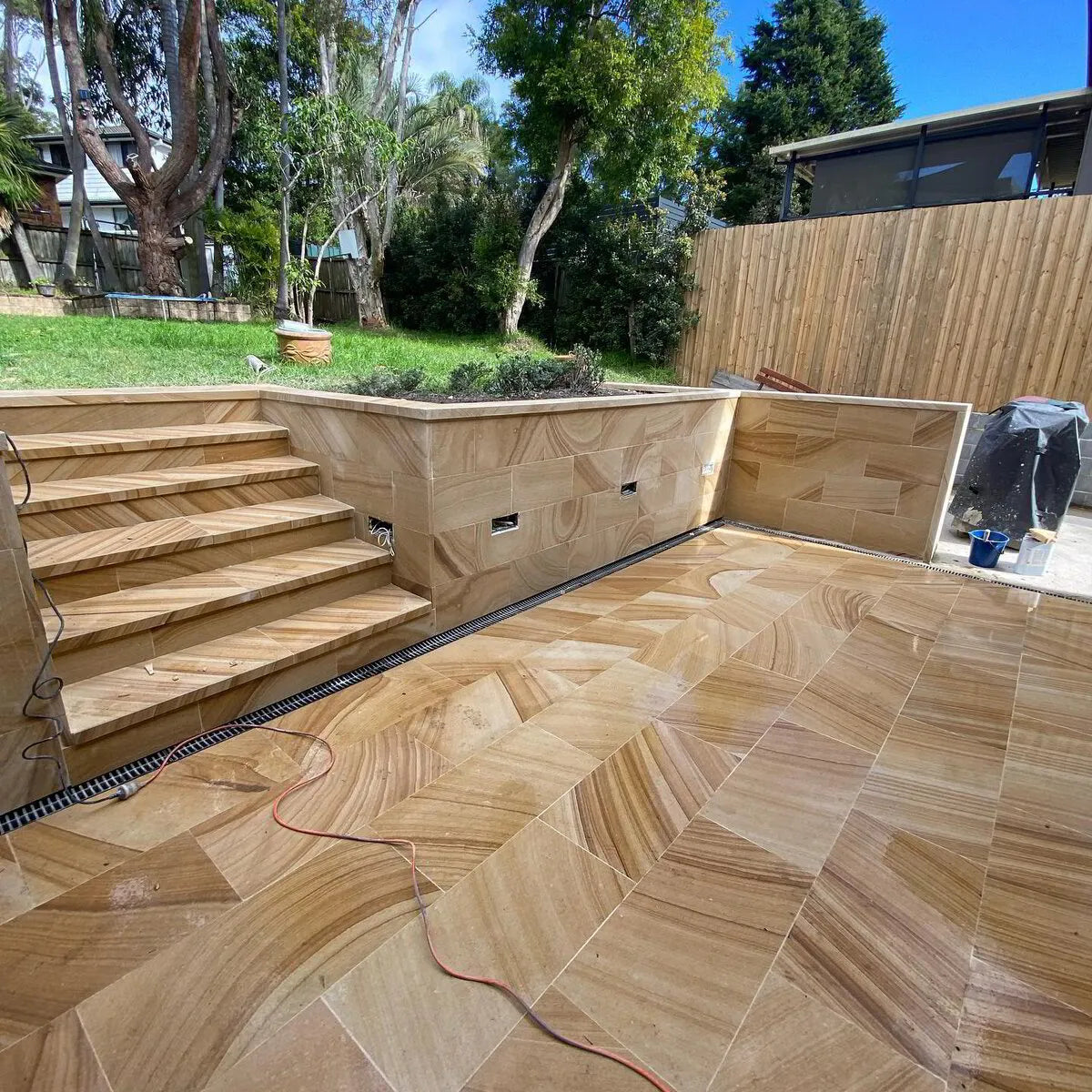 Premium Honed Australian Sandstone Paving