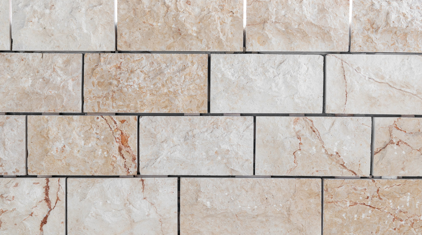 Mediterranean Light Rockface Wall Cladding