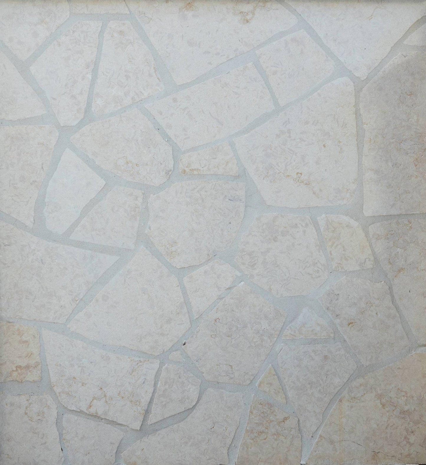 Cream Siena Limestone Crazy Pavers