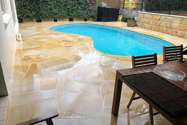 Premium Honed Australian Sandstone Paving