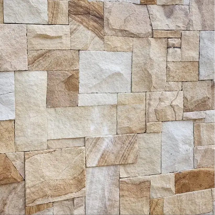 Colonial Banded Split Sandstone Cladding