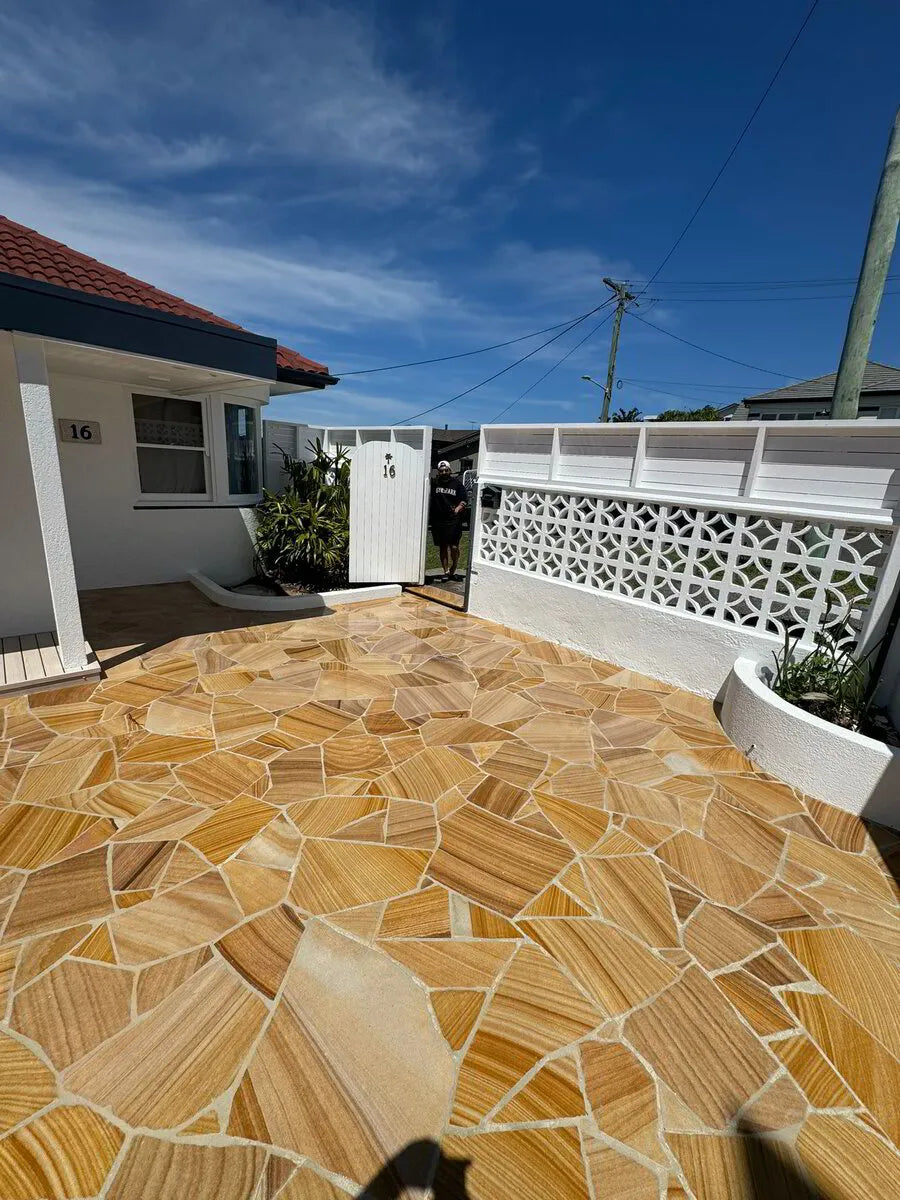 Premium Honed Australian Sandstone Paving