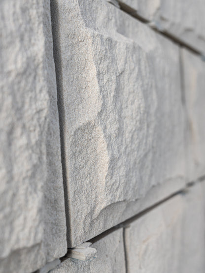 Australian White Rockface Sandstone Cladding
