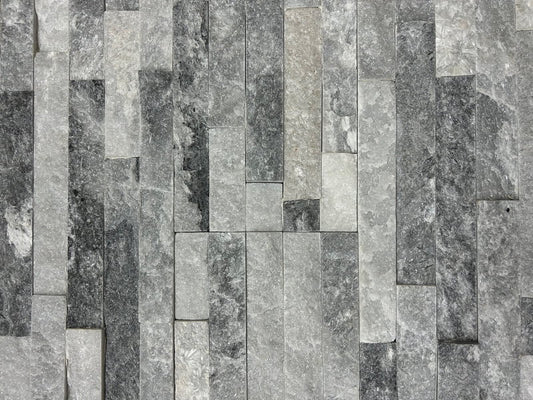 Cloudy Grey Stacked Stone Cladding