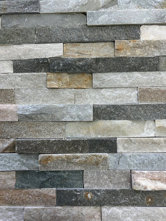 Shadow Grey Stacked Stone Wall Cladding